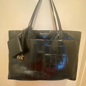 Steve Madden Glossy Black Tote
